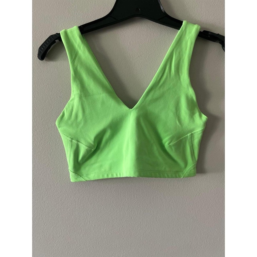 Free People Movement Never Better Crop Cami Neon Lime Green Small